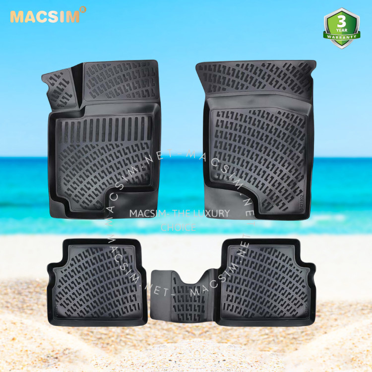 Thảm lót sàn ô tô nhựa TPU Silicon Hyundai Getz Nhãn hiệu Macsim