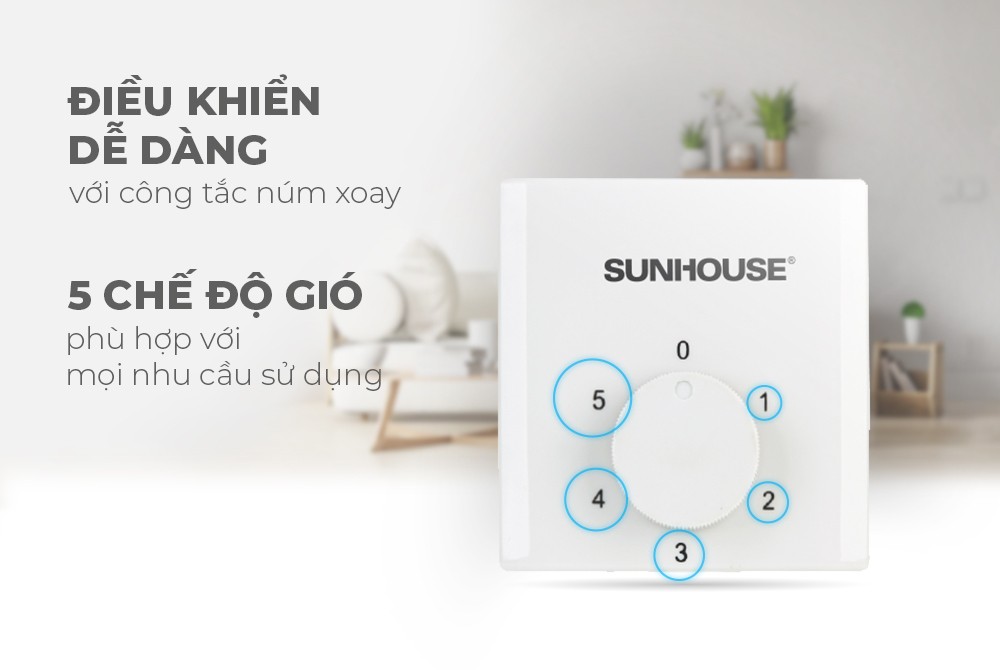 Quạt Trần Sunhouse SHD7655 - Hàng chính hãng