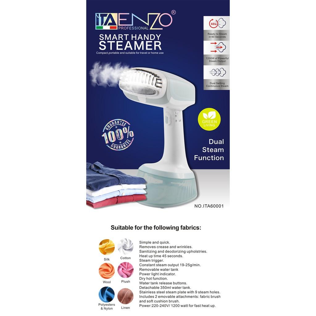 Máy là cầm tay ENZO, Bàn ủi hơi nước, máy hấp quần áo không dây chuyên nghiệp (Portable garment steamer for clothes)