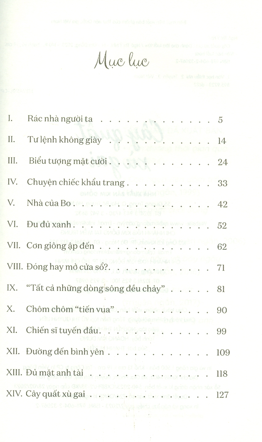 Văn học Tuổi Hoa - Cây Quất Xù Gai