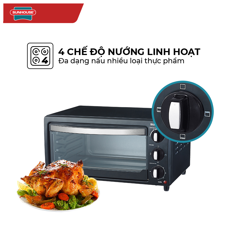 Lò Nướng Điện Sunhouse SHD4216 (16L) - Hàng chính hãng