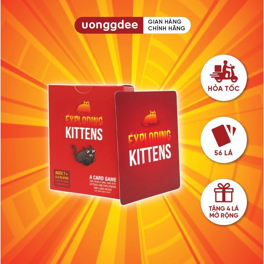 Bộ bài MÈO NỔ &quot;Uống Đê&quot; việt hóa Exploding kitten chơi cùng nhóm bạn