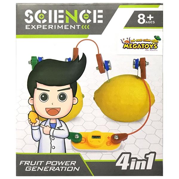 Đồ Chơi Giáo Dục STEM 360 - Science Experiment Fruit Power Generation 4 In 1 - Tìm Hiểu Về 4 Cách Tạo Ra Điện Bằng Trái Cây