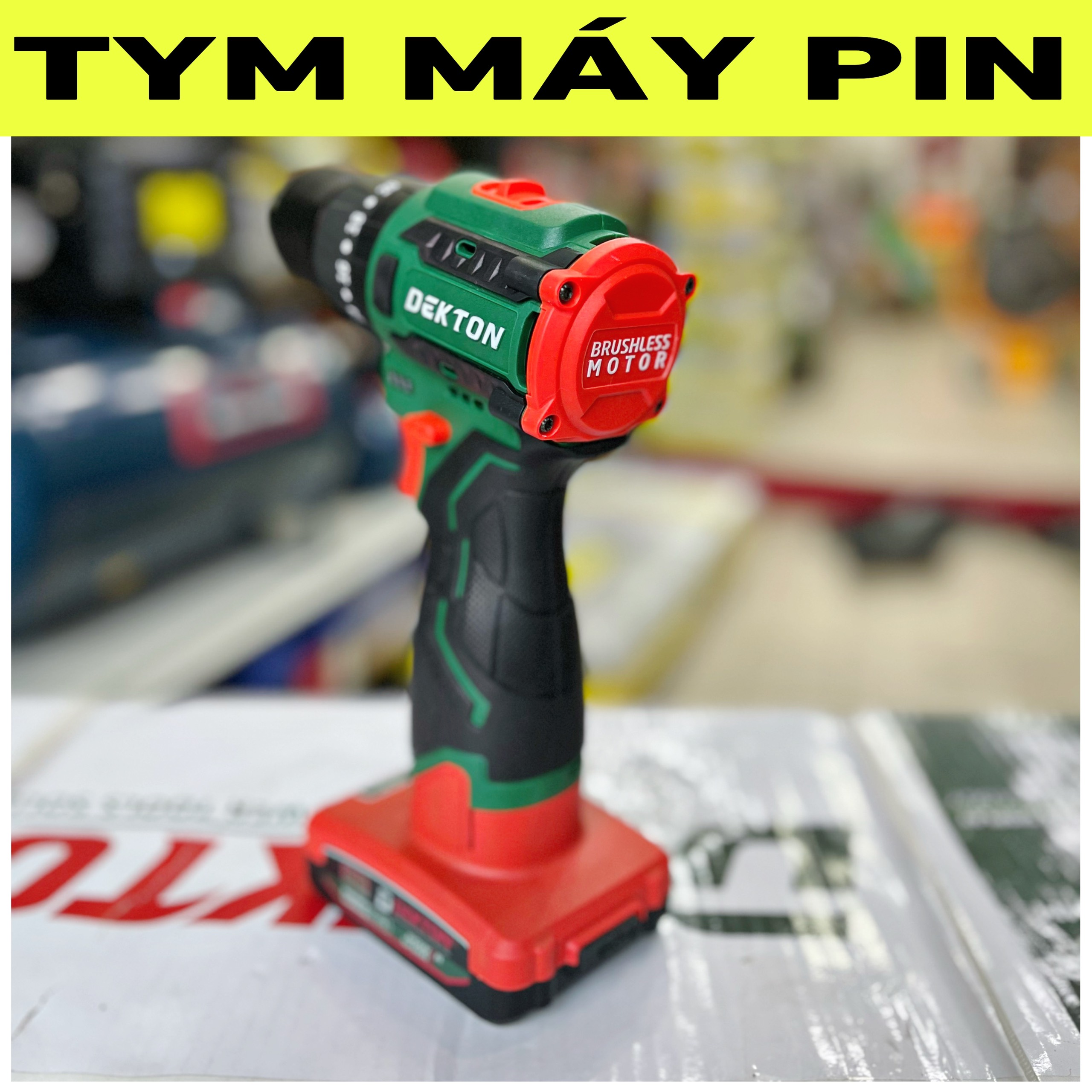 Bộ máy khoan pin 3 chức năng pin 16.8V Dekton D16-KB1055Pro Tym Máy Pin