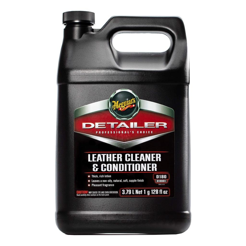 Meguiar's Sản phẩm làm sạch và dưỡng da xe hơi - Leather Cleaner &amp; Conditioner - D18001, 3.79 L