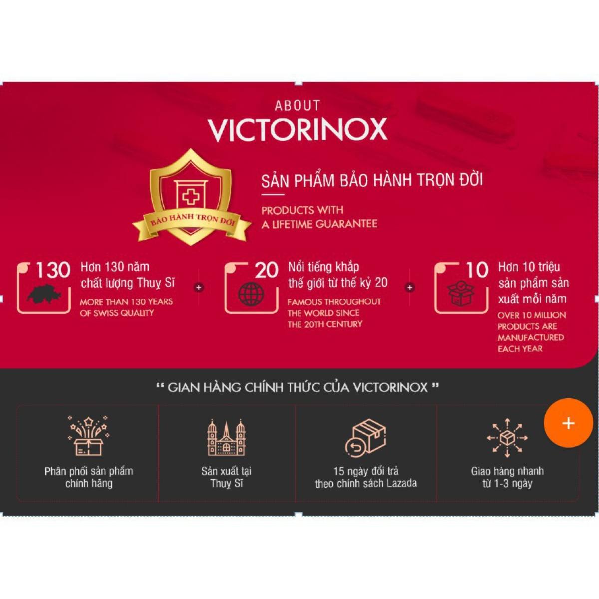 Dụng cụ cắt tỉa rau quả Victorinox 5.3609.16 cán gỗ, đường kính 16mm