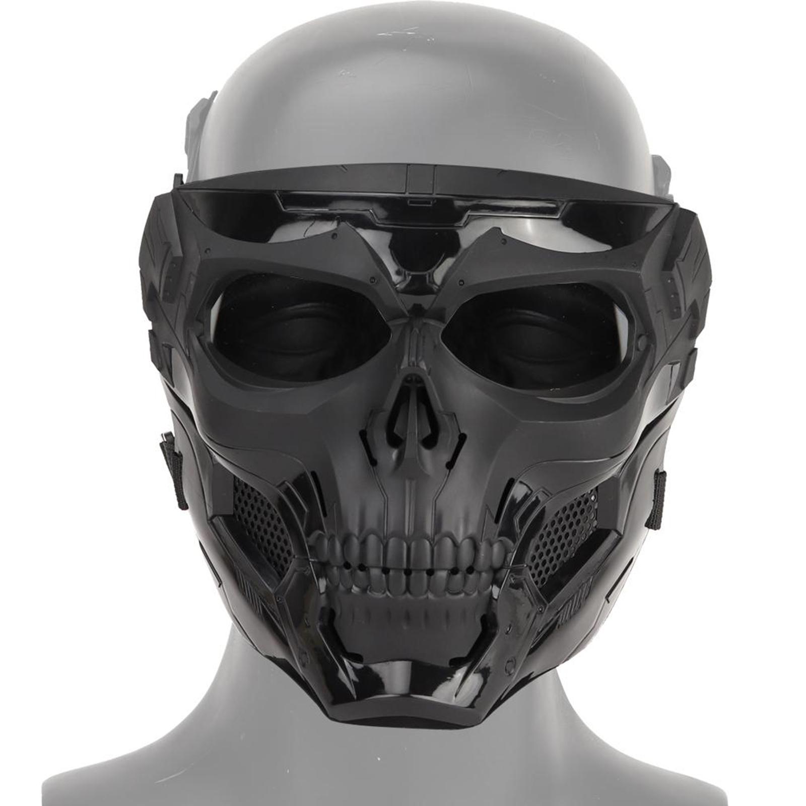 Tactical Face Mask Outdoor Hunting Protective Full Face Masks Cover Black