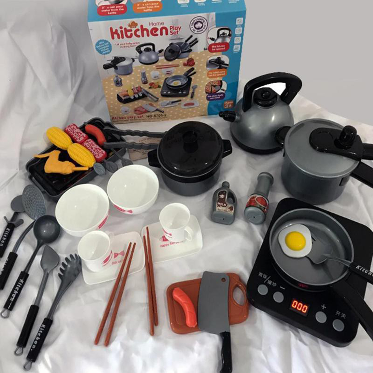 Bộ Đồ Chơi Nấu Ăn Cho Bé 35 Chi Tiết, Đồ Chơi Nhà Bếp Cho Bé Vui Chơi Chất Liệu Cao Cấp An Toàn