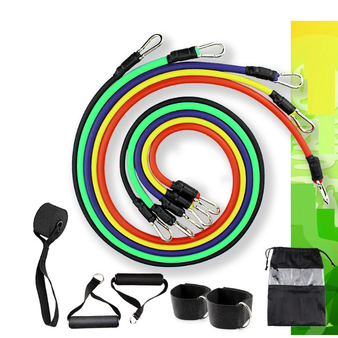 Bộ dây ngũ sắc tặng dây nhảy thể dục cao cấp
