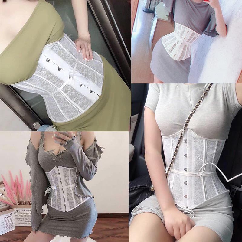 Eo Huấn Luyện Tập Toàn Thân Áo Underbust Gothic Corset Top Định Nữ Bụng Vỏ Bọc Giảm Béo Ren Áo Ngực Nịt