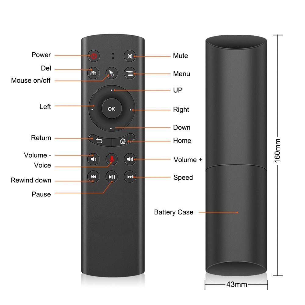 Điều Khiển Remote Bluetooth G20, Tìm Kiếm Giọng Nói Air Mouse Remote Voice - Hàng Nhập Khẩu