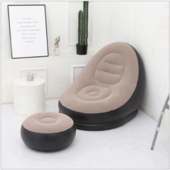 Ghế Hơi Tựa Lưng, Ghế Đệm Hơi Nội Thất Phòng Khách Cao Cấp, Kèm Bơm Điện 2 Chiều Ghế Lười Bơm Hơi Loại Cao Cấp Êm Ái