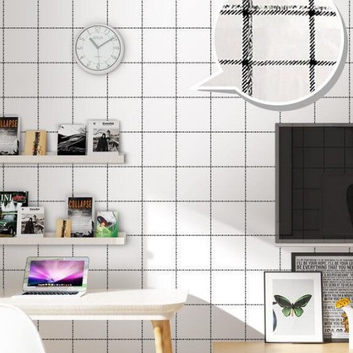 Bộ Sưu Tập 5 Mét Dài Decal Giấy Dán Tường Các Mẫu Ô Kẻ Khổ 45cm Có Keo Sẵn