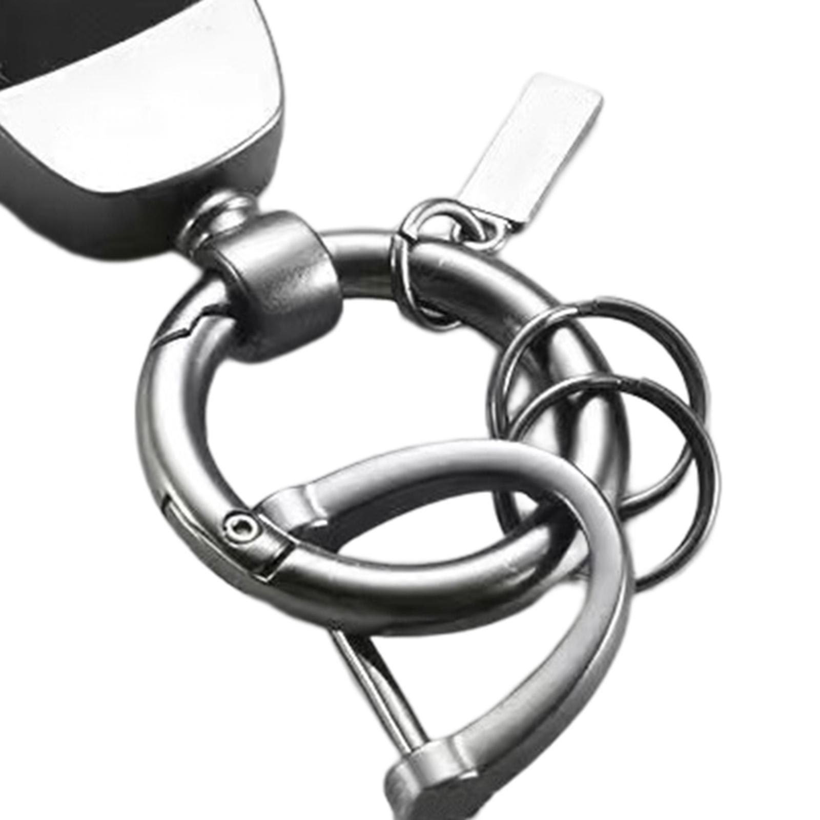 Car Key Chain Hanging Pendant Simple with D Wrist Strap Gift Key Clip Key Chain Strap for Purse Backpack