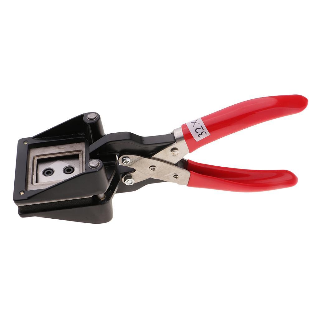 Handheld 25mm x 32mm Cutter Photo ID Die Cutter Punch Cutting Tools