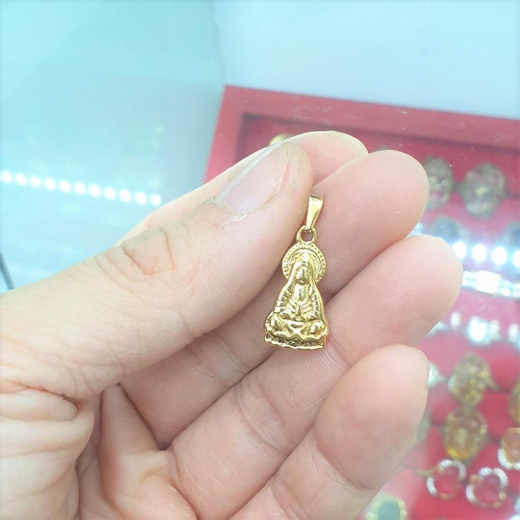Mặt Tượng Quan Âm Nhỏ 2,1CM Cao Cấp - Dùng lâu dài không đen không kiêng mồ hôi muối