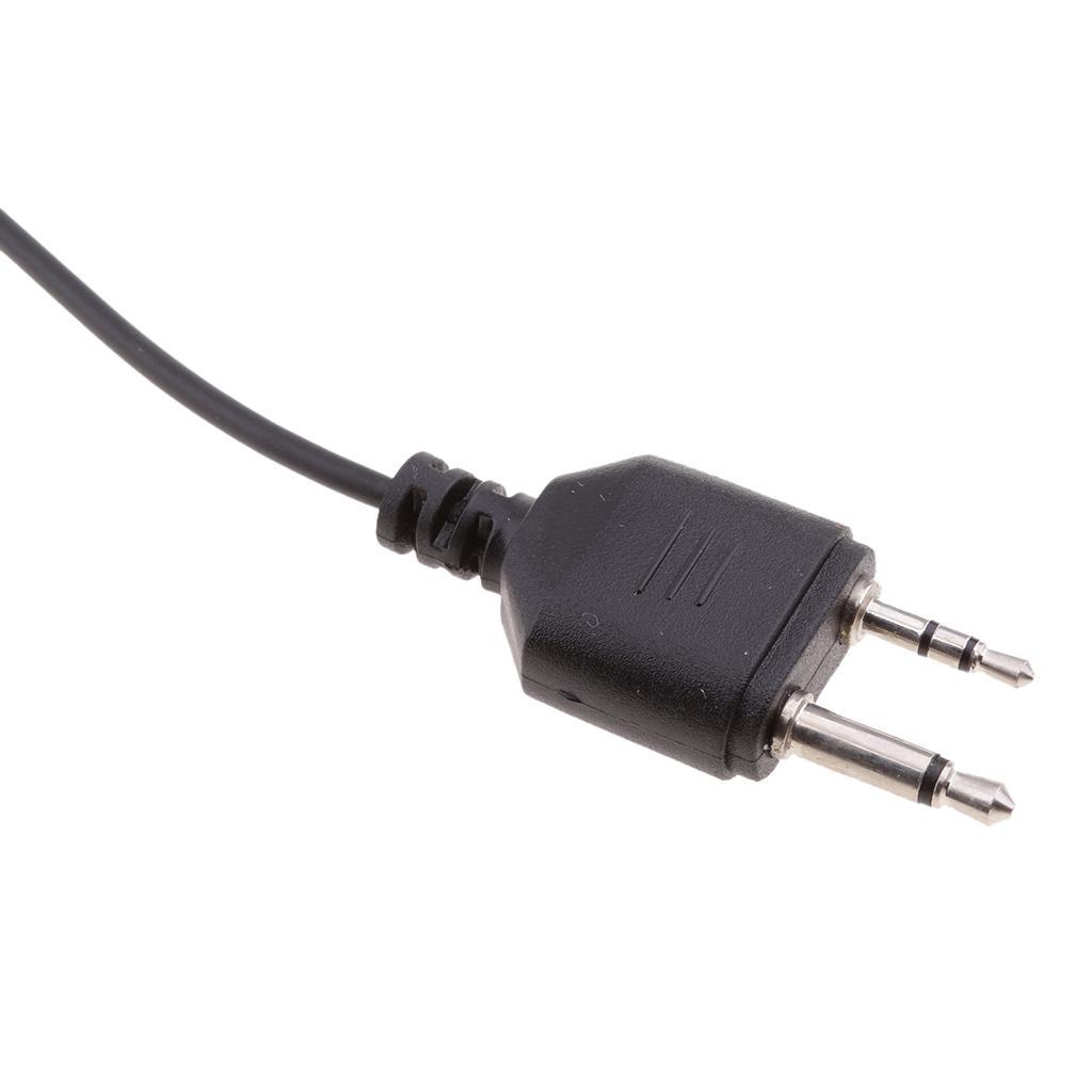 Ear-Hook Earpiece Headset PTT Walkie Talkie Microphone 2Pin For MIDLAND GXT400/450 Radio