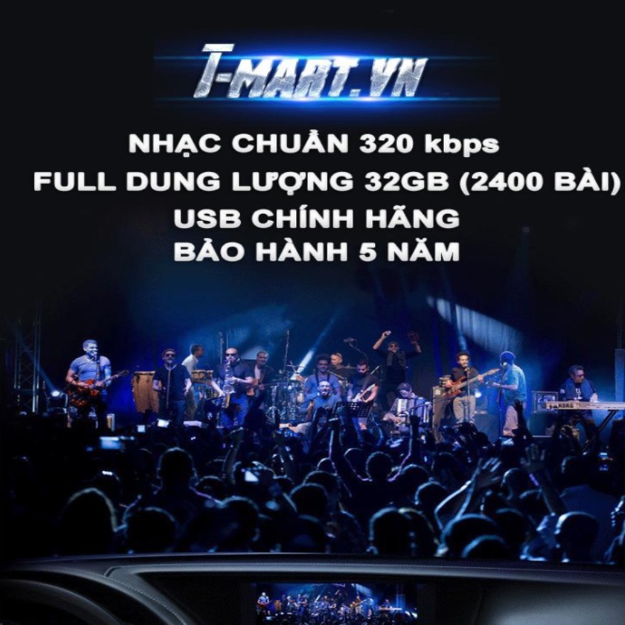 USB 32G PHÁT NHẠC CHẤT LƯỢNG CAO 2400 BÀI NHẠC MP3 &amp; 200 VIDEO DIVX CHO XE Ô TÔ