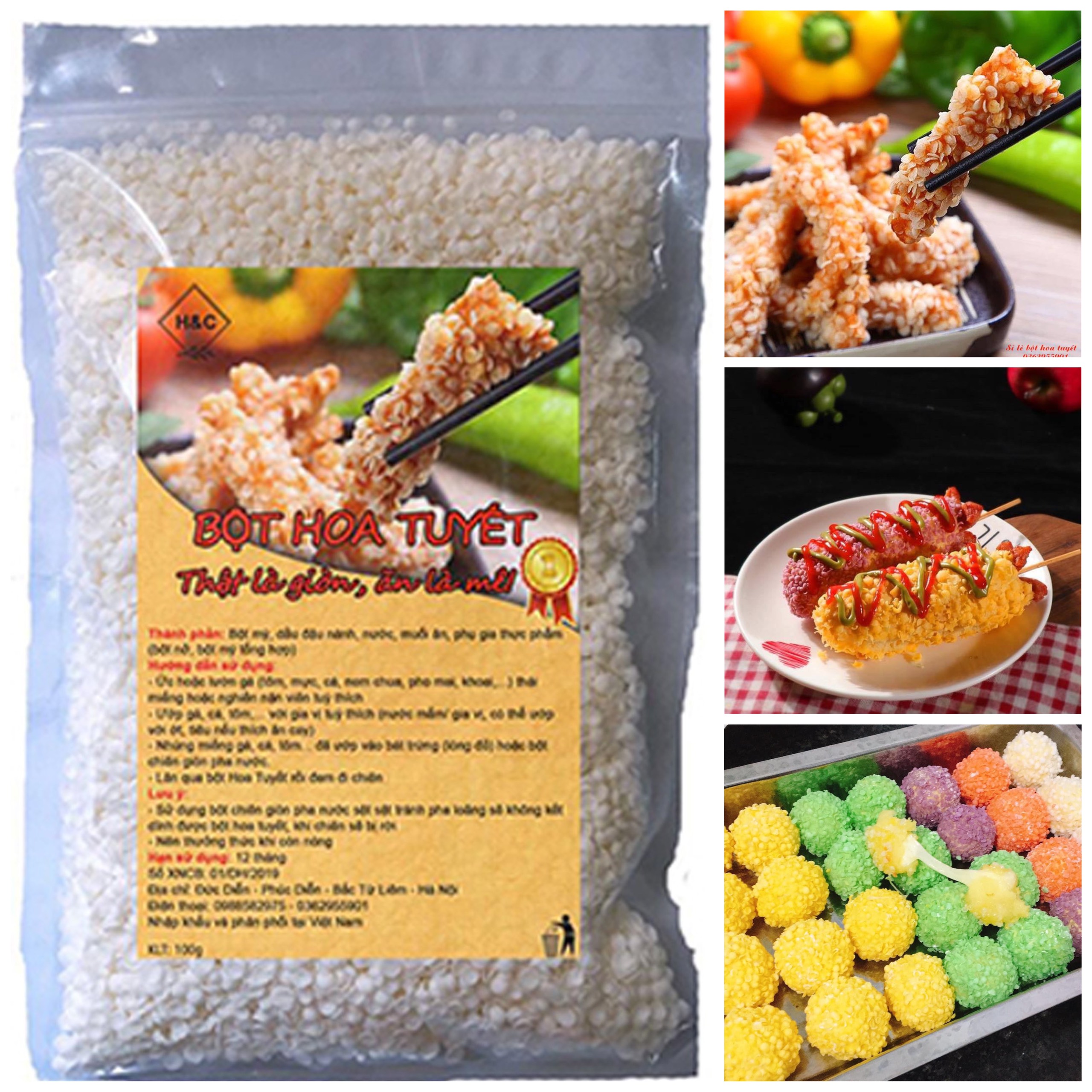 Bột Chiên Xù Hoa Tuyết 500g - Giòn tan
