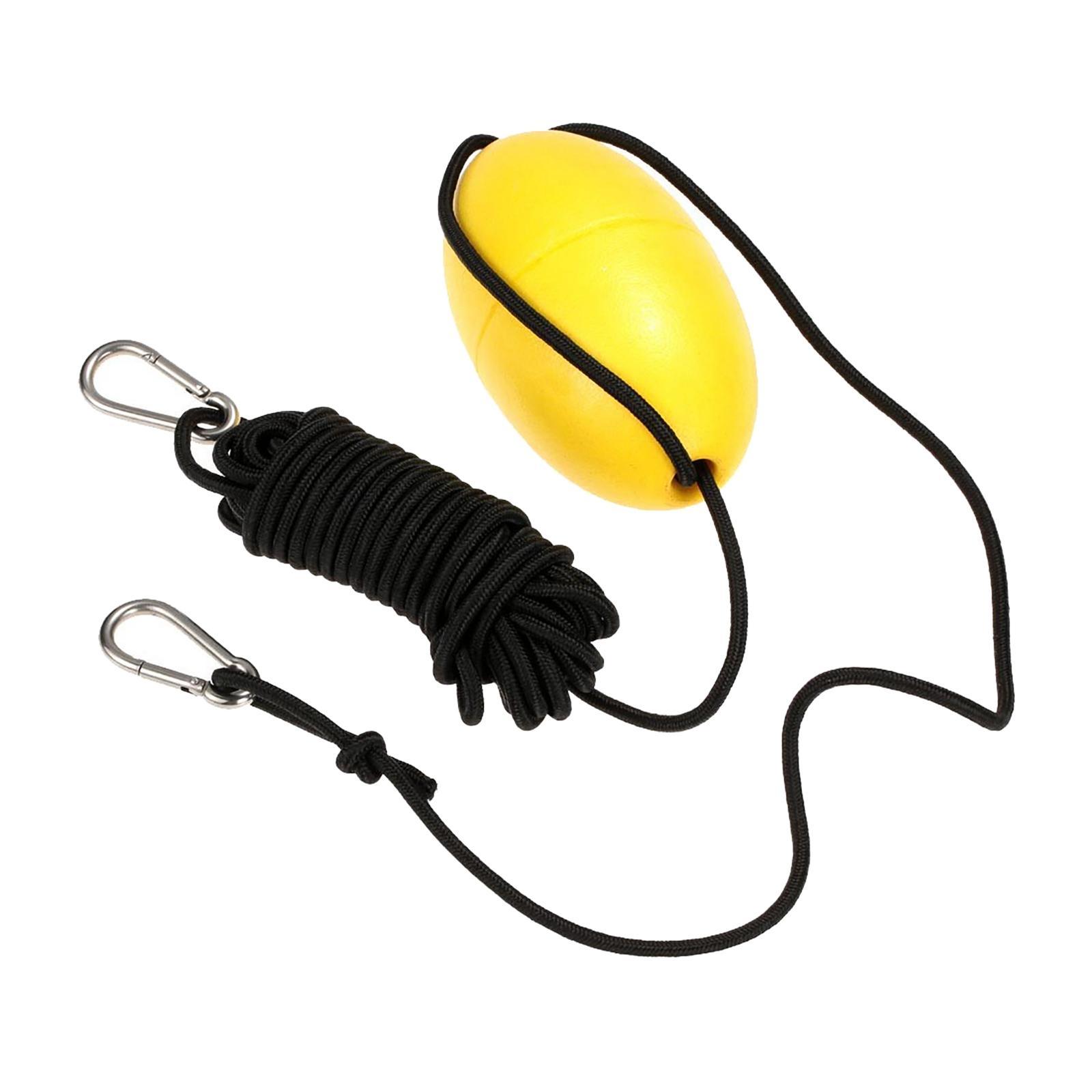 Anchor Rope W/ Anchor Buoy 9.1M Rope Length for Inflatable Boat Yellow