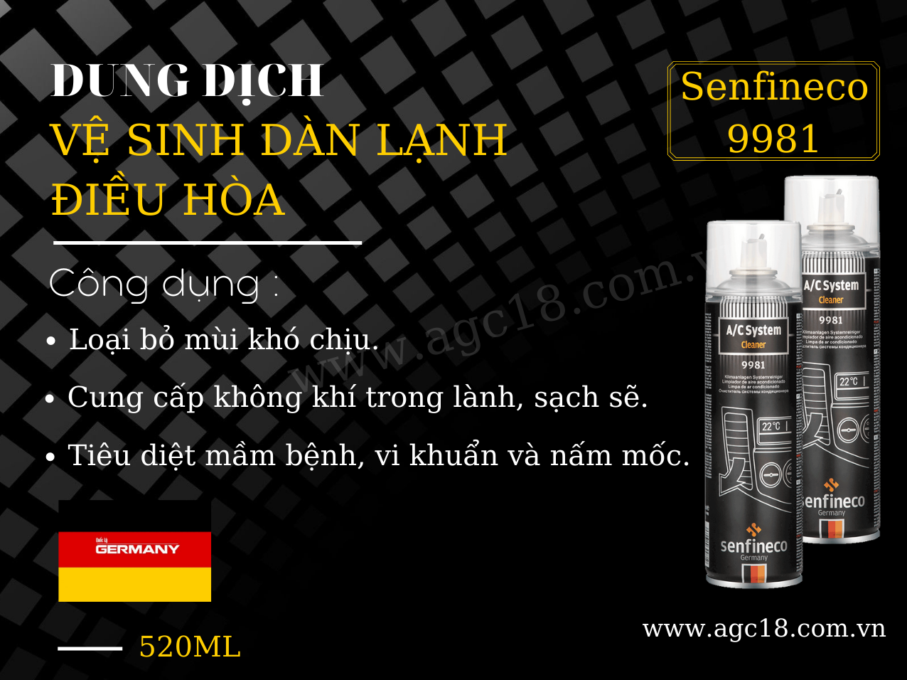 DUNG DỊCH VỆ SINH DÀN LẠNH ĐIỀU HÒA SENFINECO 9981