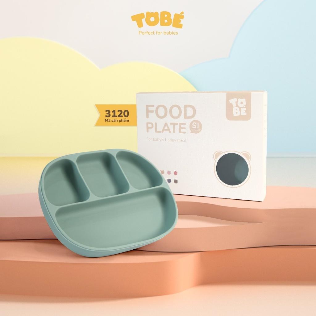 Khay ăn dặm cho bé TOBÉ Eco Silicone chống đổ an toàn