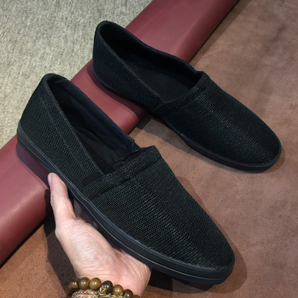 (Free Ship) Giày lười nam - Slip on nam vải - Mã MAN25