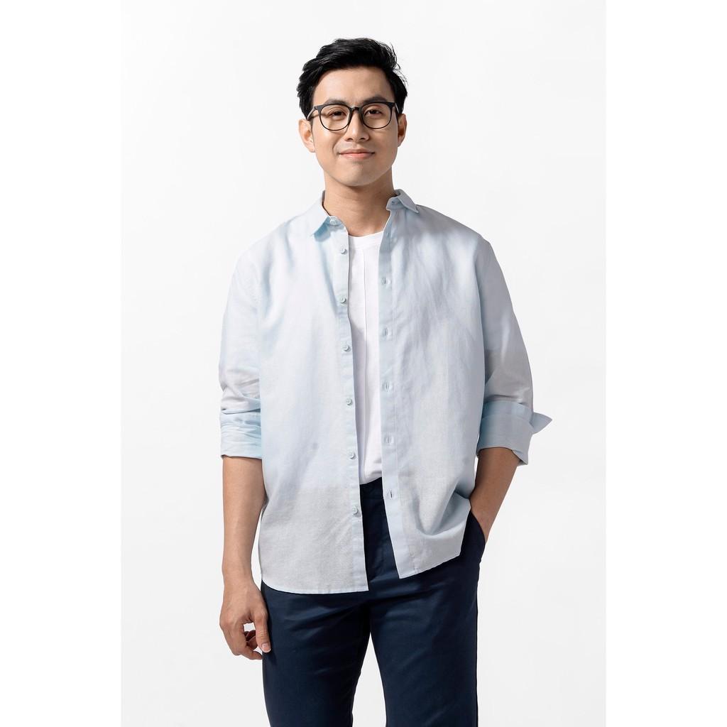 Áo sơ mi nam LINEN x COTTON tay dài 5 màu 10S21SHL006 - Shop LASTORE