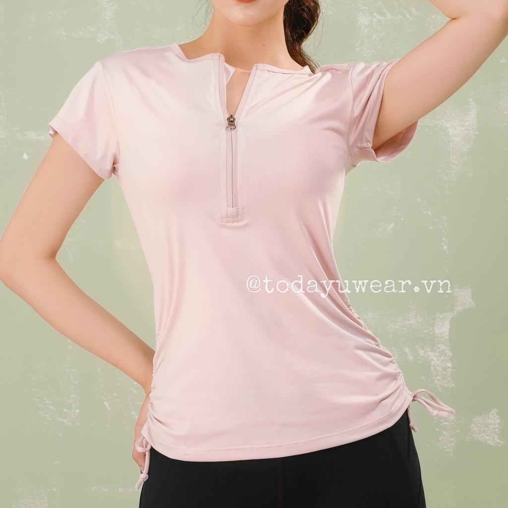 Áo Thể Thao Tập Gym Yoga Có Tay Jennie Top ( chất liệu cao cấp, co giãn, thấm hút tốt, không mút, thiết kế thời trang)
