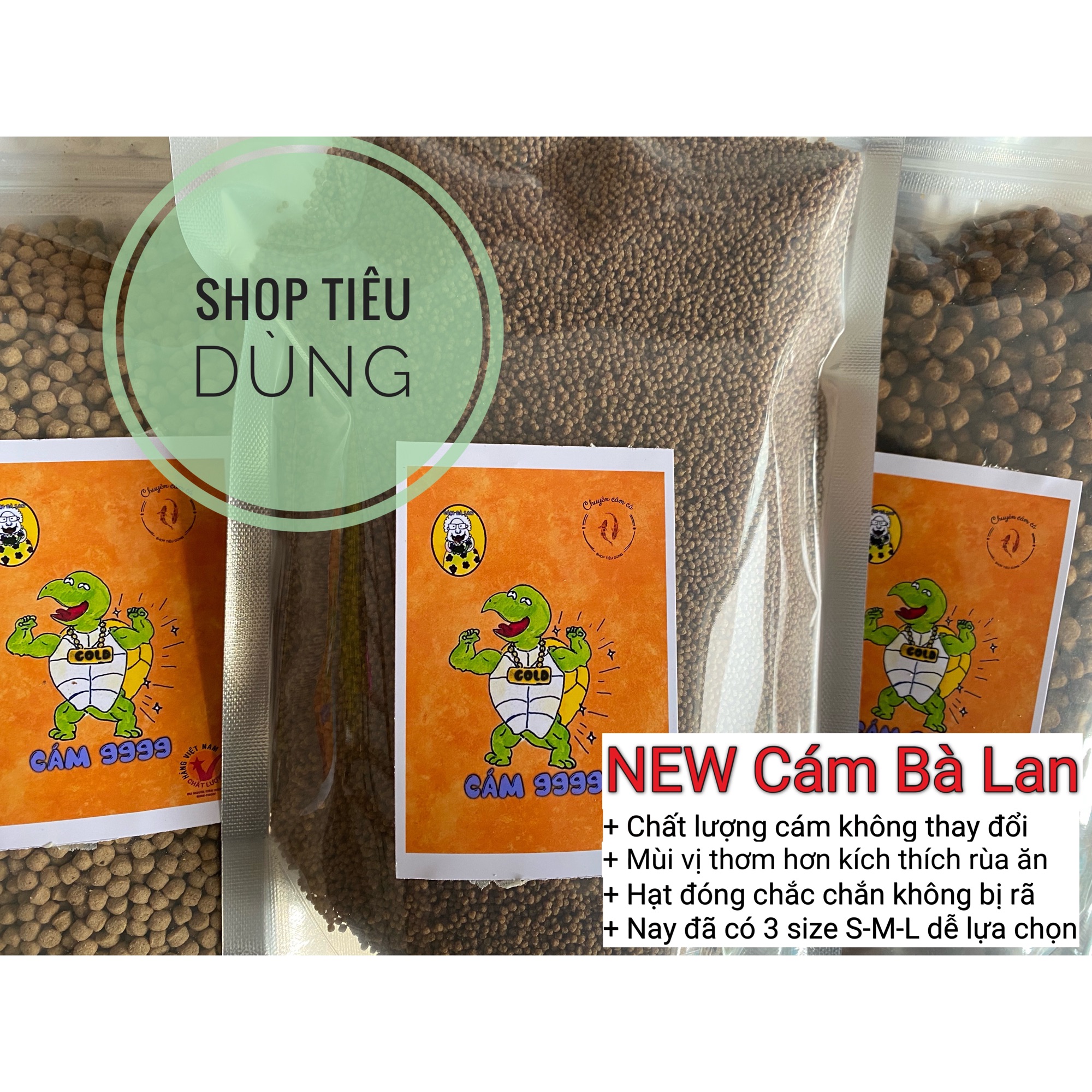 500G Cám Bà Lan NEW , thức ăn cho rùa nước - 500gram