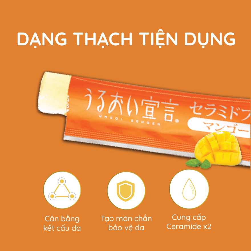 Combo 10 hộp thạch collagen Aishitoto jelly Nhật Bản ceramide vị xoài