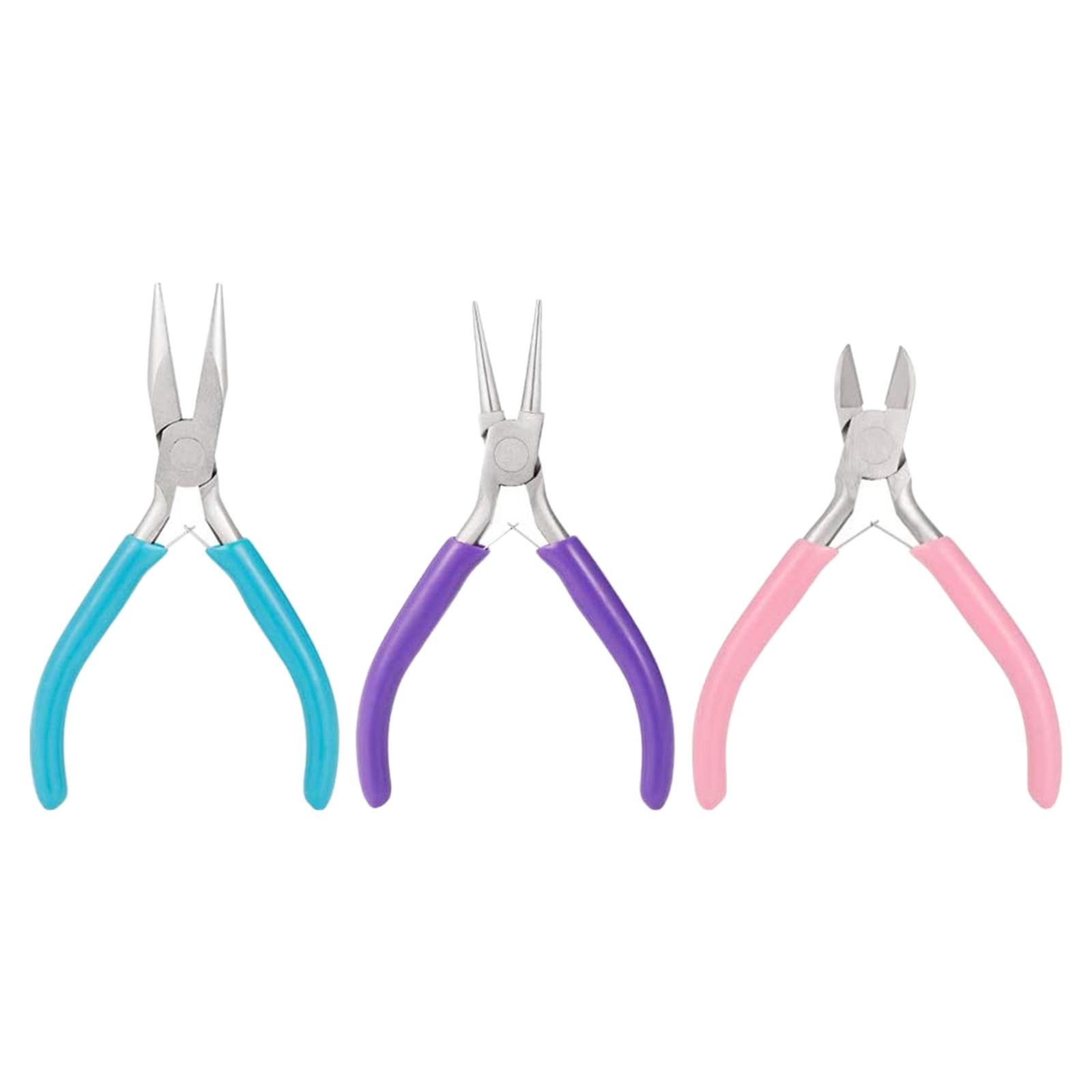 Tricolor Nose Pliers Wire Wrapping Pliers Jewelry Making Tool DIY Bracelet