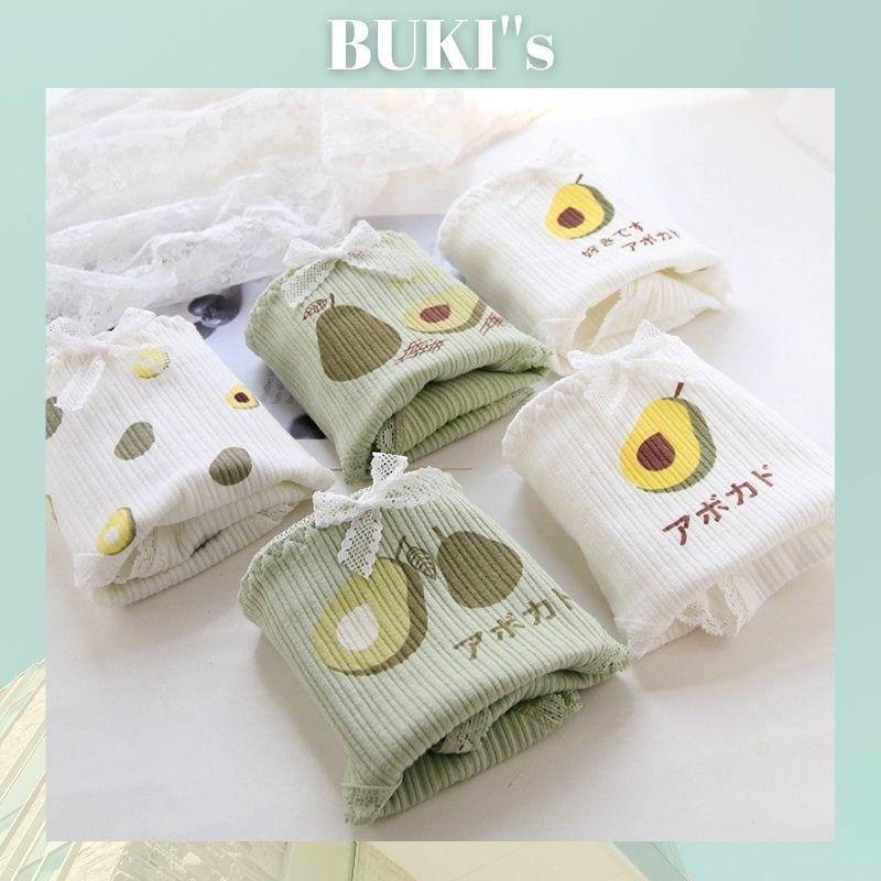 Quần Lót Nữ ️️ Quần Chip Gân Tăm Kháng Khuẩn - Quần Lót Cotton Co Dãn 4 Chiều Quả Bơ Siêu Xinh