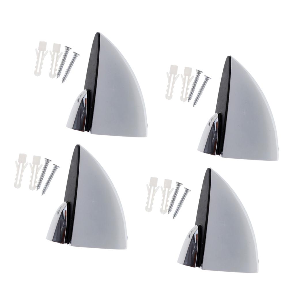 4x Adjustable Wood Glass Clamp Bracket Holder for Balustrade Shelf , for 3mm-32mm Glass Wood