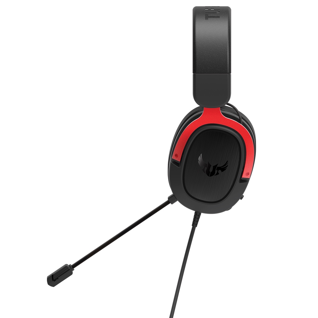 Tai nghe chụp tai Gaming Asus TUF H3 Đen Đỏ - Hàng Chính Hãng