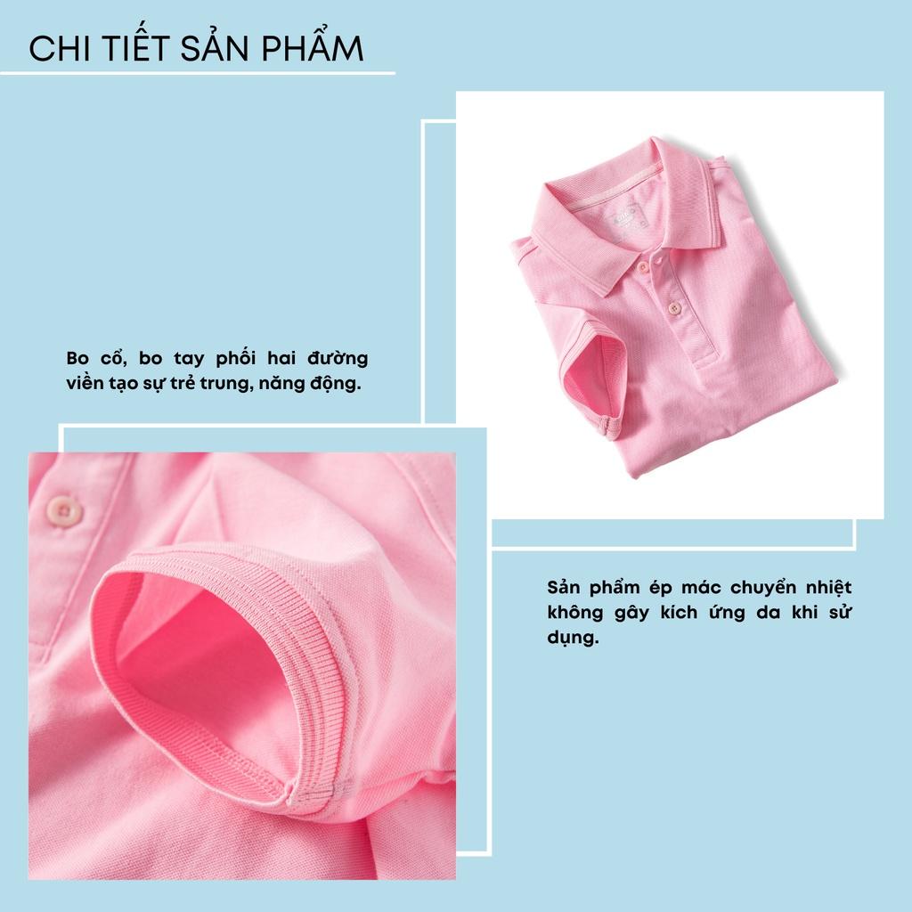 Áo polo nam ADINO màu hồng phối viền chìm vải cotton co giãn dáng công sở slimfit hơi ôm trẻ trung AP85