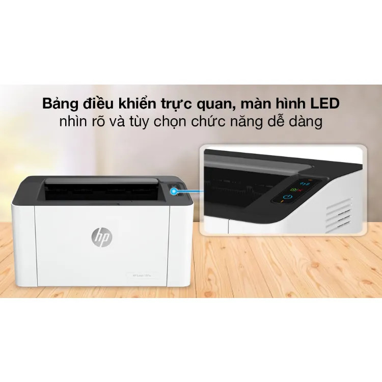 Máy in laser đen trắng HP 107W - 4ZB78A - MỚI 100% - HÀNG CHÍNH HÃNG BH 12 THÁNG