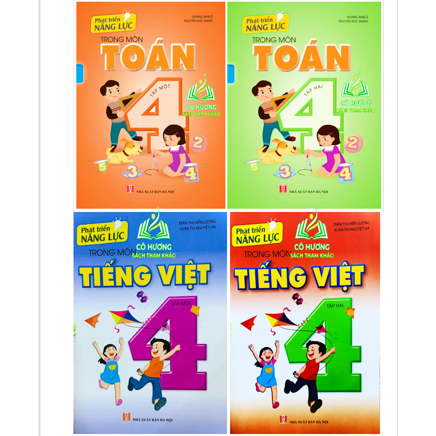 Sách - Combo Phát triển năng lực trong môn Tiếng việt lớp 4 - tập 1 + 2 - BT
