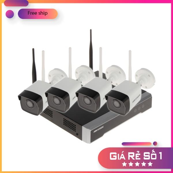 Bộ Kit 4 Camera IP POE Thân Tròn Hilook IK-4042BH-MH/P (Bộ 4 Camera 2MP POE + 1 Đầu Ghi 4ch ) - Hàng chính hãng