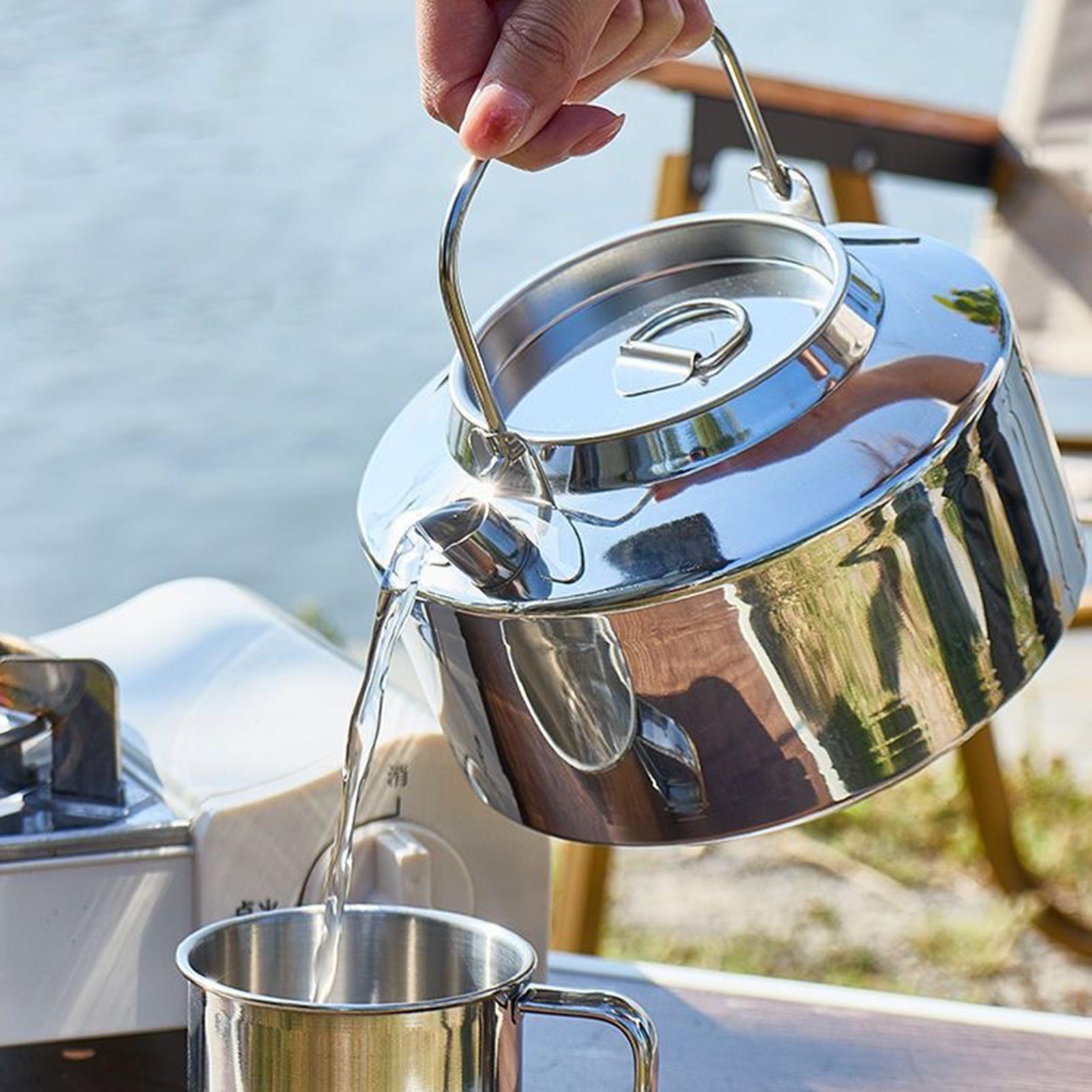 Camping Water Kettle Coffee Pot Mountaineering Camp Hiking Travel Tea Kettle