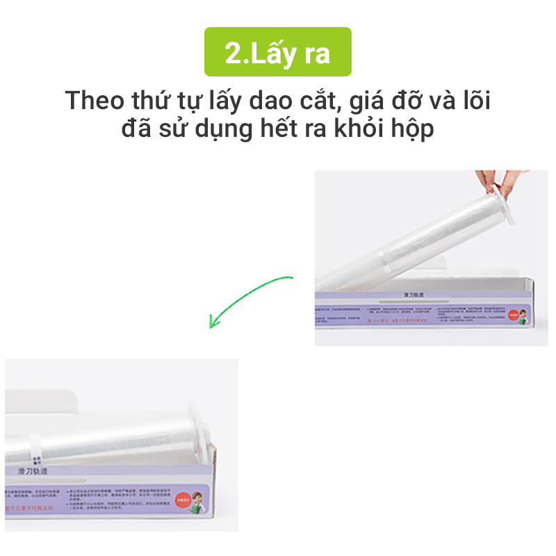 Hình ảnh Lõi Màng Bọc Thực Phẩm PE MyJae Đài Loan Bảo Quản Thực Phẩm 30cm x 120m (Không Kèm Hộp)