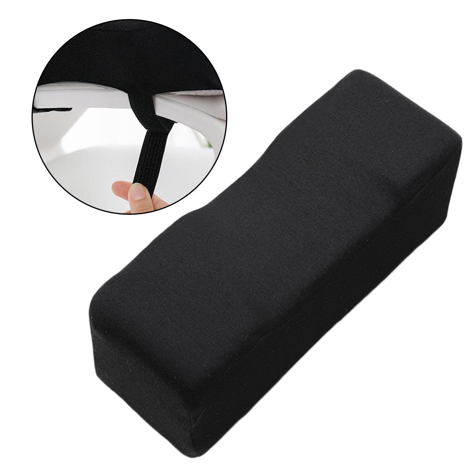 Black Comfort Arm Rest Pillow Memory Foam Chair Armrest Pad Elbow Pillow