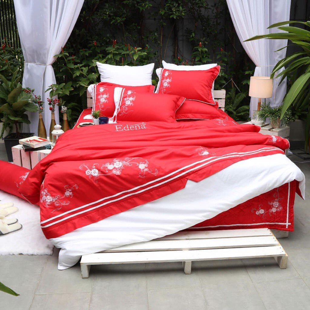Bộ Ga Chần Gòn Tencel Edena 748 Gồm 5 Món