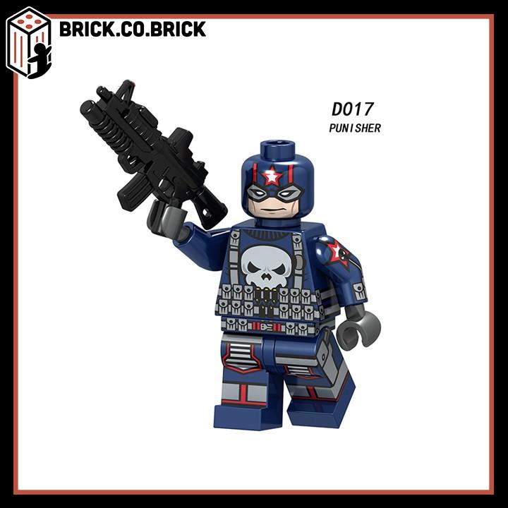 Đồ Chơi Lắp Ráp Xếp Hình Siêu Anh Hùng Tony Black Panther Captain America Super Hero Người Dơi D011 D017
