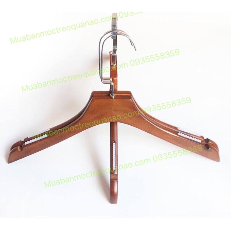 Móc áo gỗ nâu dày 2cm cao cấp hàng loại 1