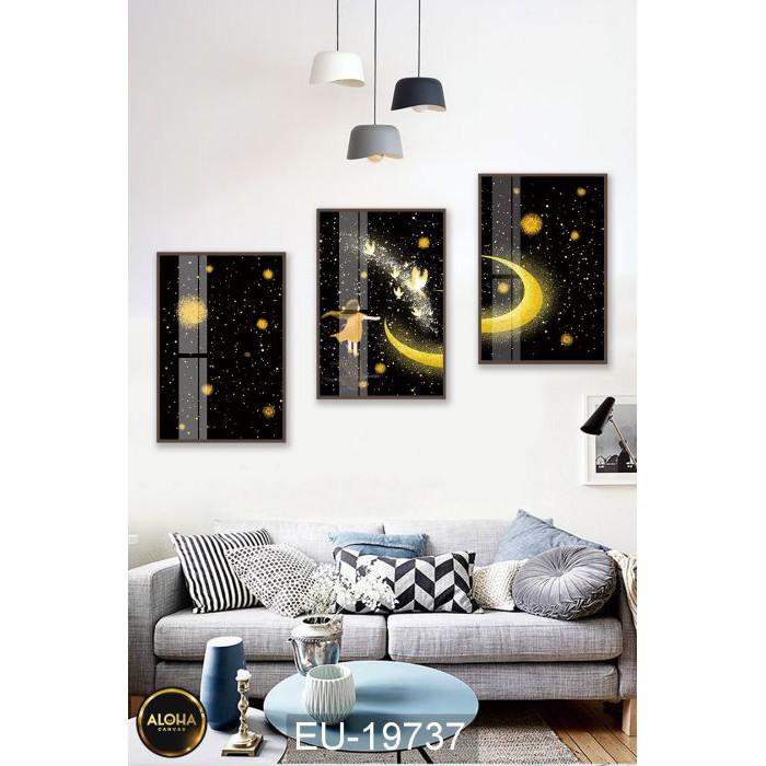 MUA 1 TẶNG 1 3 Tranh Canvas Treo Tường Phòng Ngủ Phòng Khách Cầu Thang Phòng Bếp