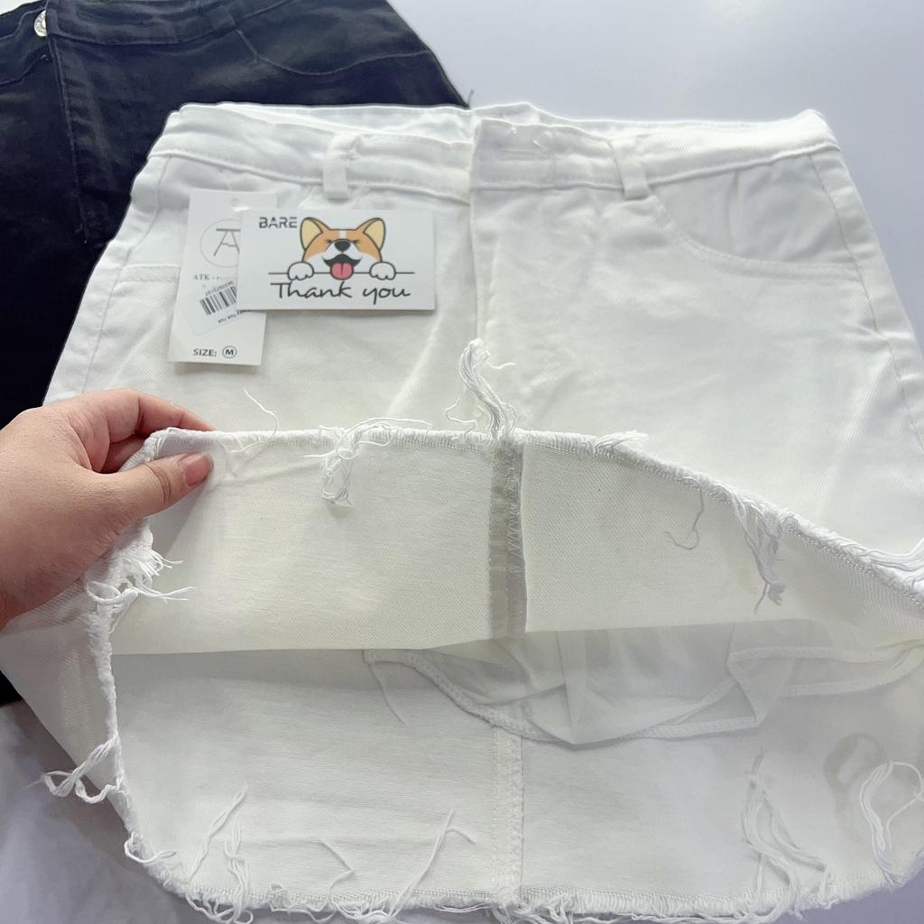 Chân váy chữ A - chân váy kaki tua rua basic - CV09