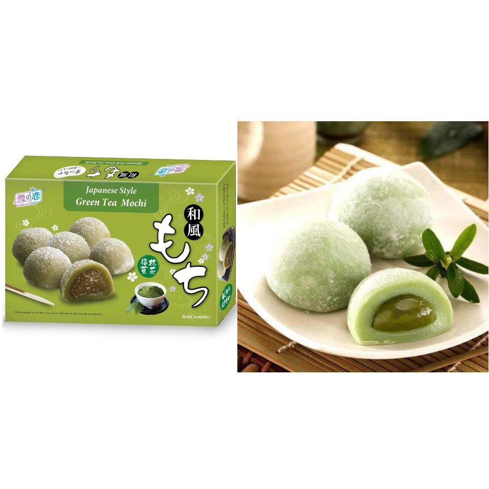 Bánh Mochi Yuki &amp; Love Đài Loan, 210g - Vị Trà Xanh