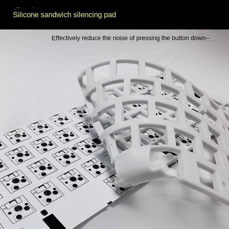 Bàn phím cơ MK68 phím RGB bluetooth 2.4g 3 mode keyboard hotswappable có dây ba chế độ màu xanh lá cây / đỏ / nâu / đen