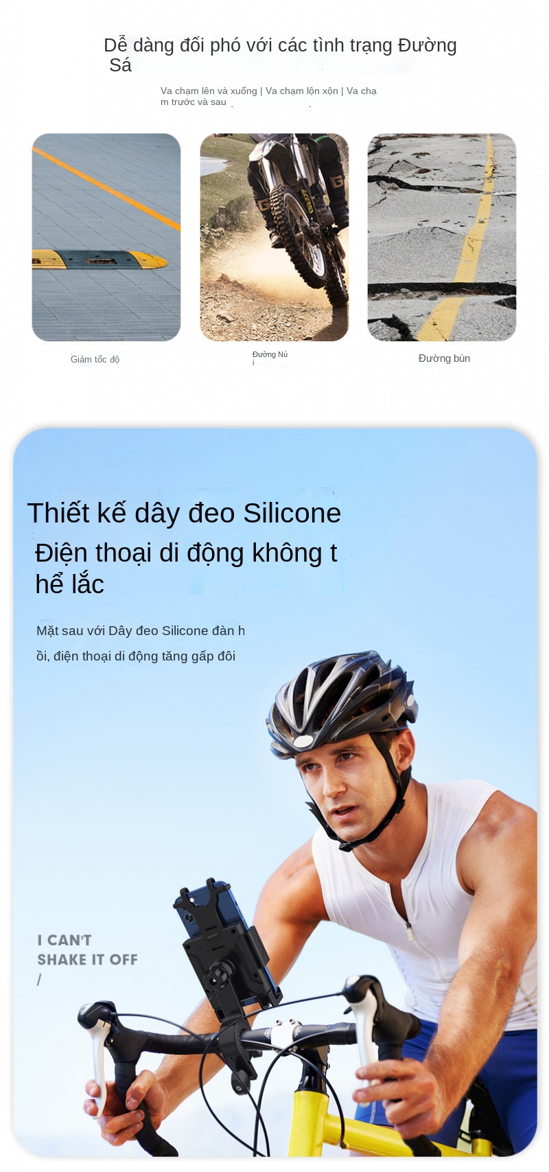 Giá đỡ điện thoại định vị xe máy chống va đập